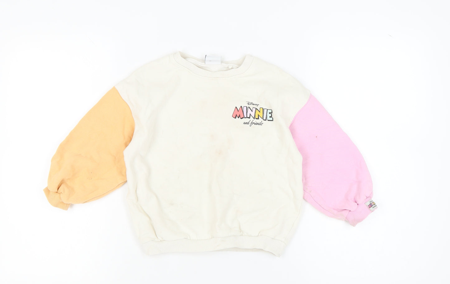 Disney Girls Multicoloured Minnie Pullover Sweatshirt 5-6 Years