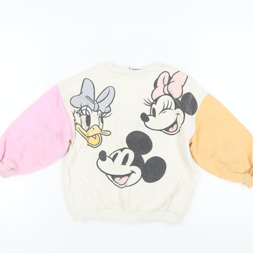 Disney Girls Multicoloured Minnie Pullover Sweatshirt 5-6 Years