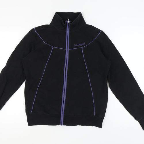 Pineapple Women's Black Zip Sweatshirt Size 16