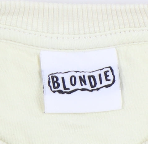 Blondie Kids Beige Pullover Sweatshirt 7-8Y Vintage Music Graphic