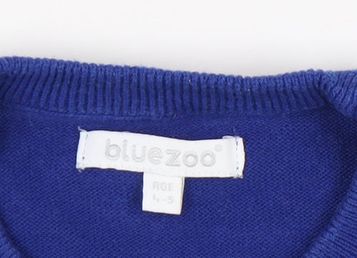 Bluezoo Boys Multicoloured Striped Pullover Jumper 4-5 Years
