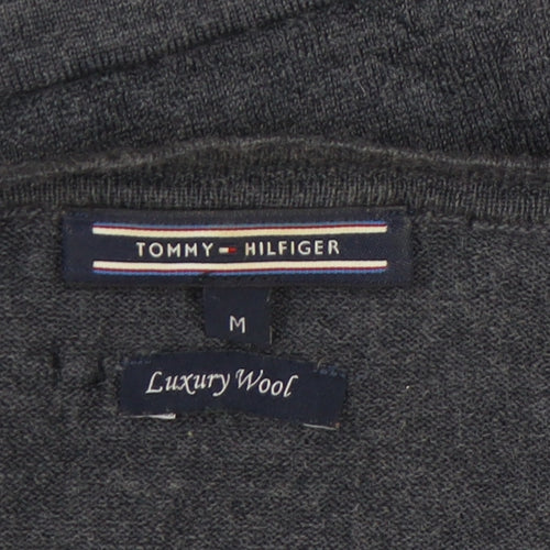 Tommy Hilfiger Womens Grey Wool Cardigan M