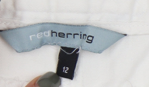 Red Herring Women's White Trousers Size 12