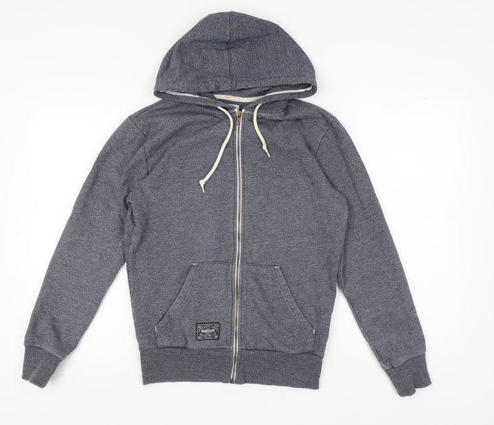 Brookhaven Men's Grey Zip Hoodie, Medium, Hooded Style