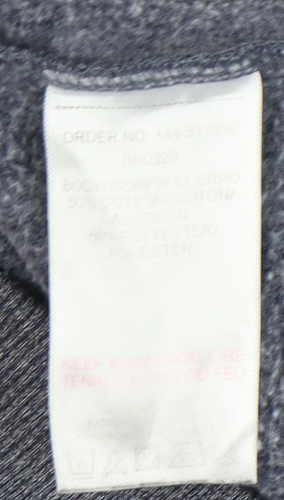 Brookhaven Men's Grey Zip Hoodie, Medium, Hooded Style