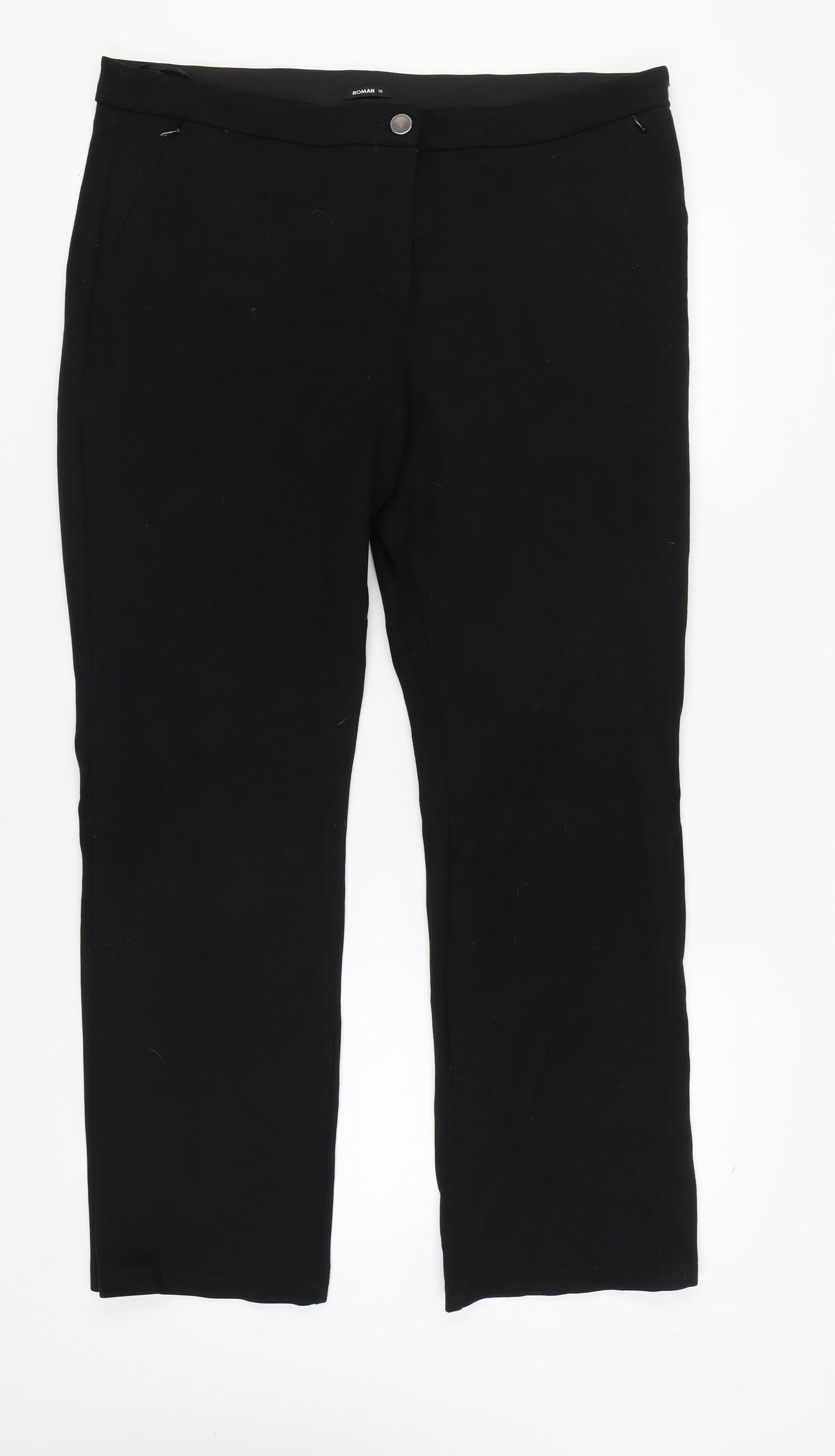 Roman Women's Black Straight Trousers Size 20