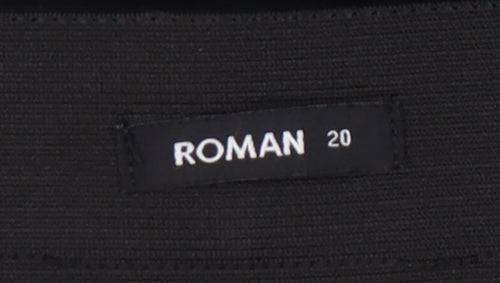 Roman Women's Black Straight Trousers Size 20