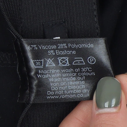 Roman Women's Black Straight Trousers Size 20