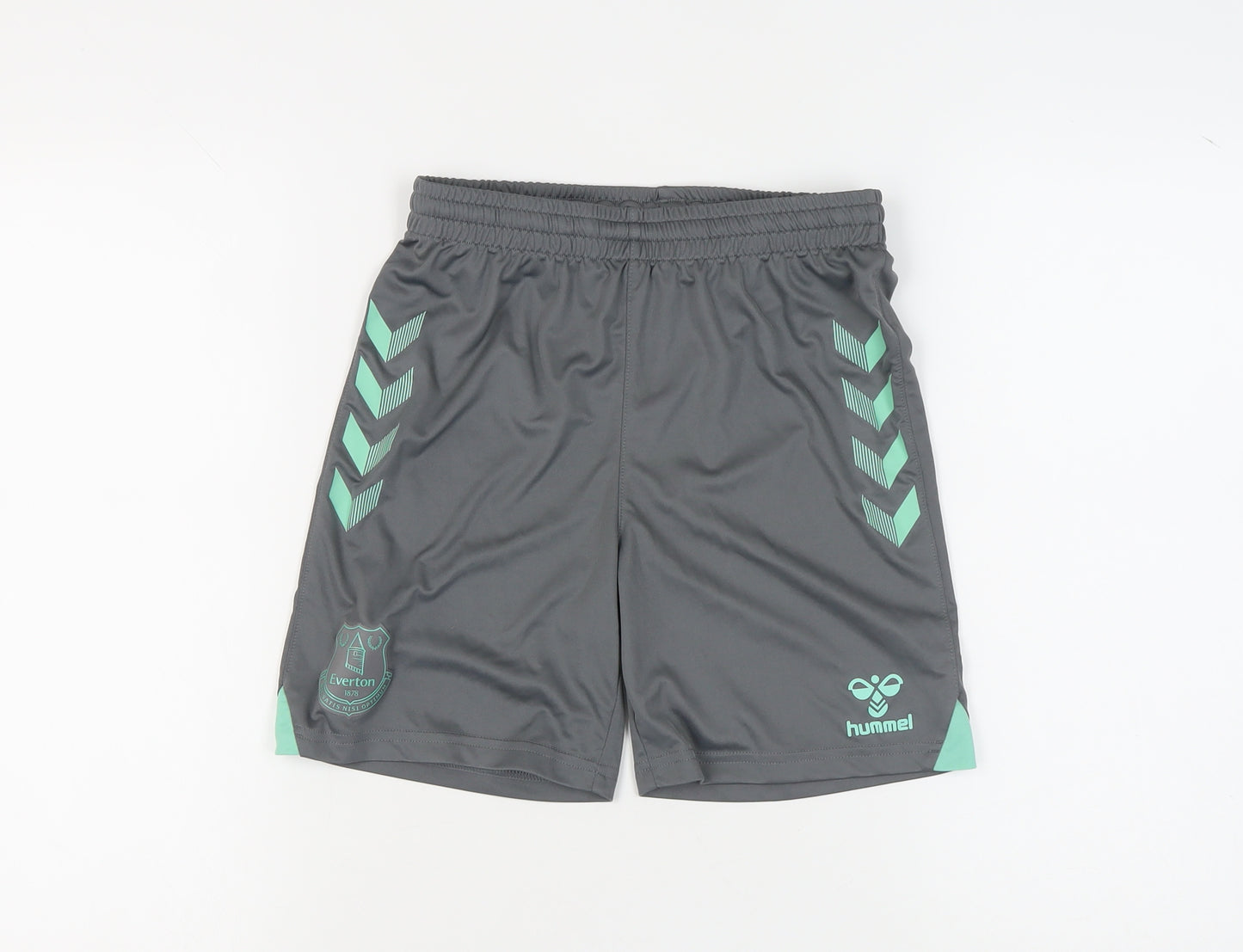 Hummel Boys Grey Athletic Football Shorts 13 Years