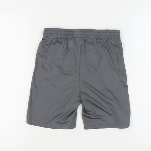 Hummel Boys Grey Athletic Football Shorts 13 Years