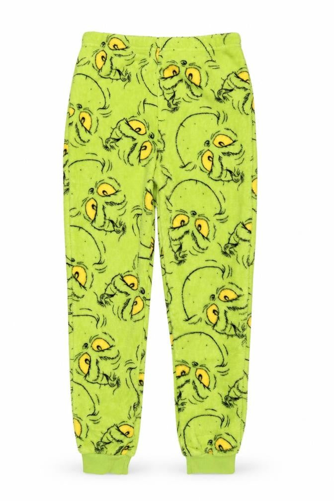 The Grinch Girls Green Pyjama Pants 11-12 Years Fleece