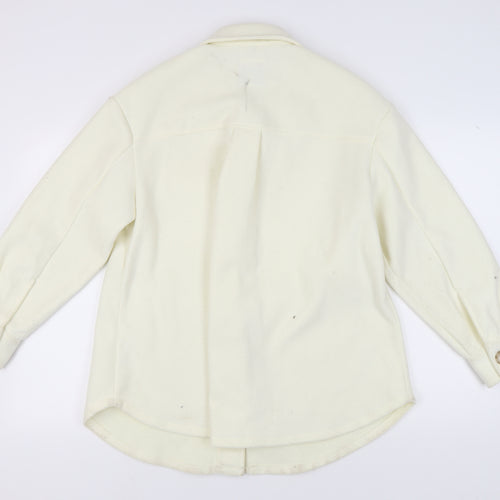 U.S. Polo Assn. Women's White Jacket Size L Collared Casual