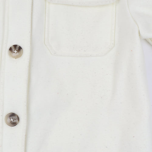 U.S. Polo Assn. Women's White Jacket Size L Collared Casual