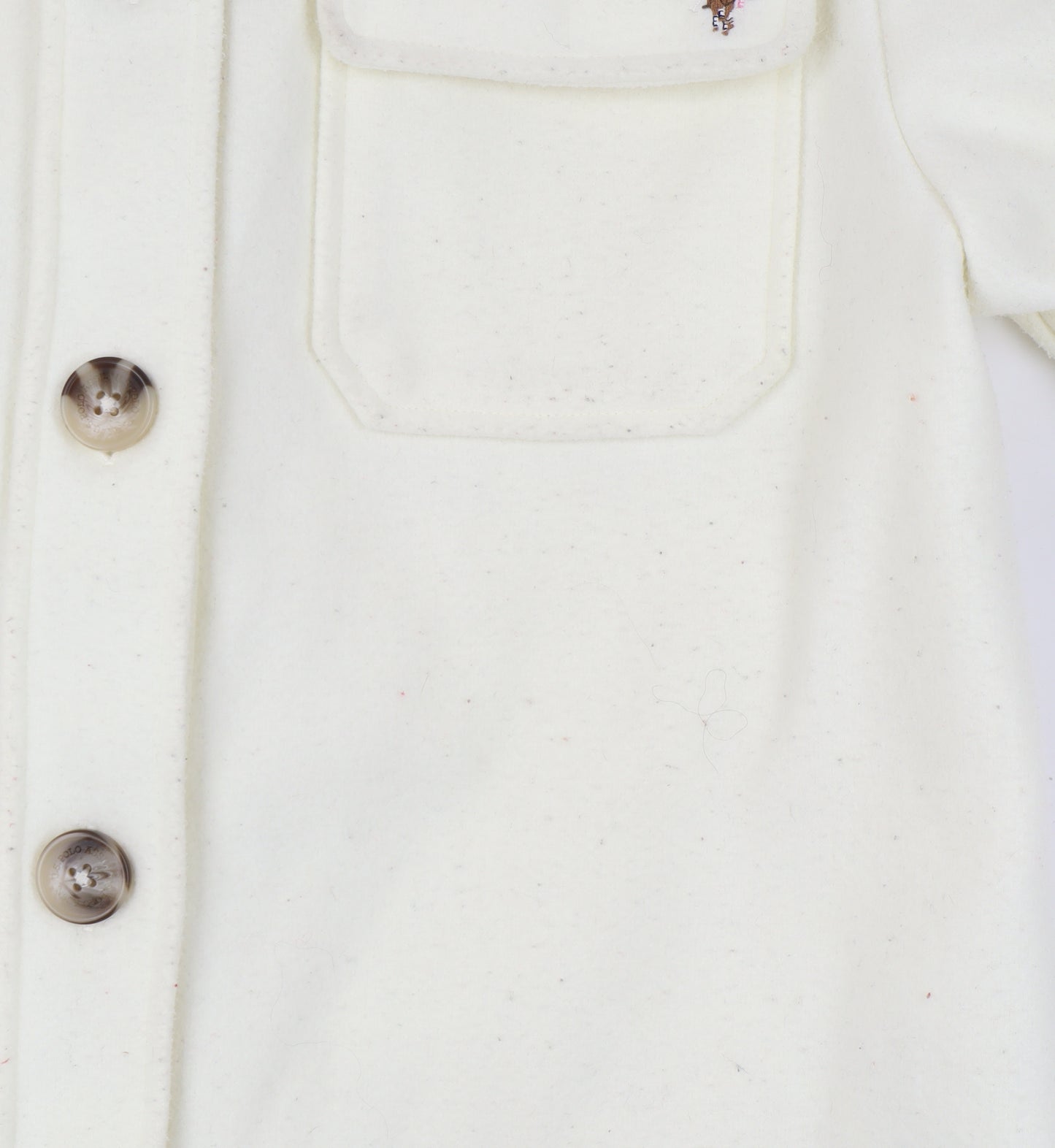 U.S. Polo Assn. Women's White Jacket Size L Collared Casual