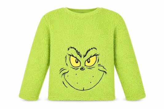 The Grinch Girls Green Fleece Pyjama Top 11-12 Years
