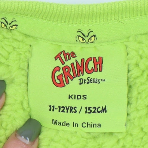 The Grinch Girls Green Fleece Pyjama Top 11-12 Years