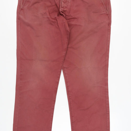 Matalan Men's Red Slim Chinos Size 36