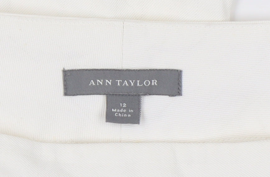 Ann Taylor Women's Ivory Trousers Size 12