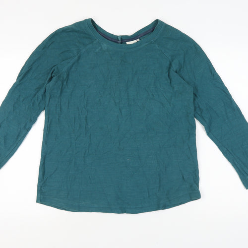 Weird Fish Women's Green Cotton Blouse Size 12