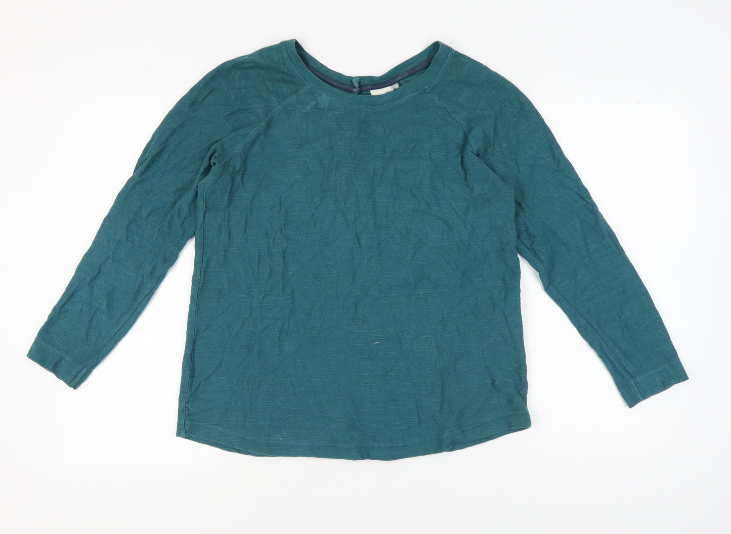 Weird Fish Women's Green Cotton Blouse Size 12