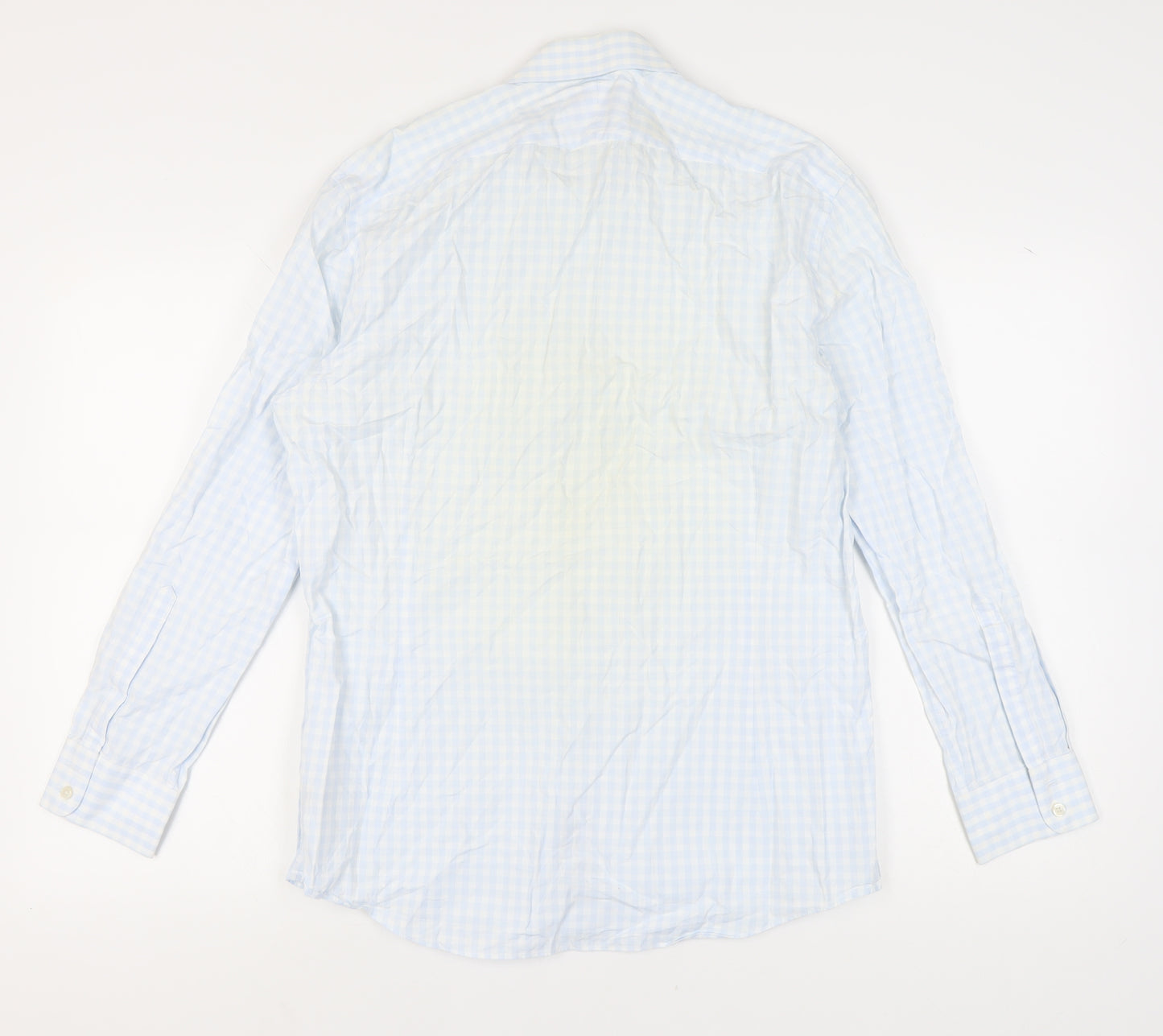 Charles Tyrwhitt Men's Blue Check Extra-Slim Shirt