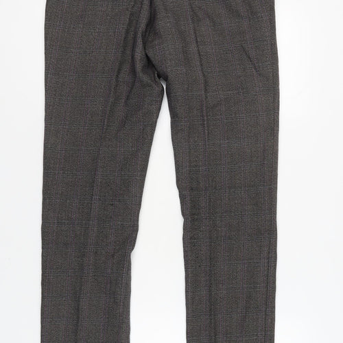 Reiss Men's Grey Check Dress Pants Size 34