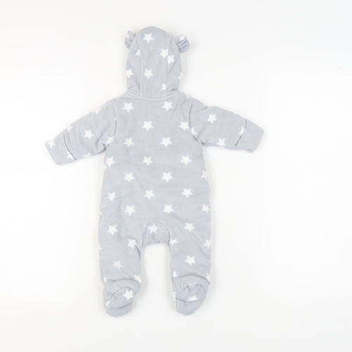Marks and Spencer Grey Star Snowsuit for Newborns