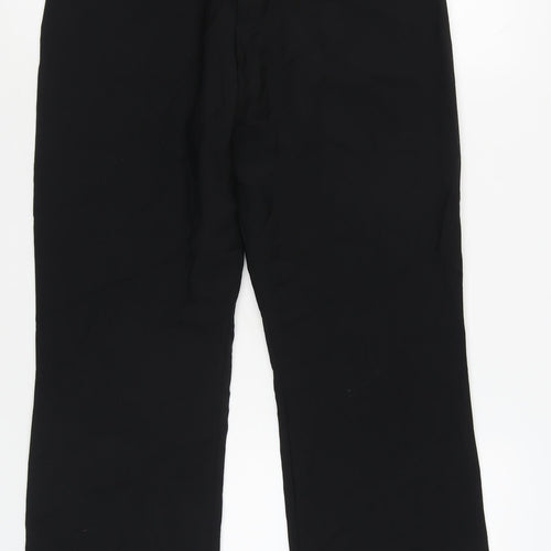 William Hunt Black Wool Trousers for Men Size 38