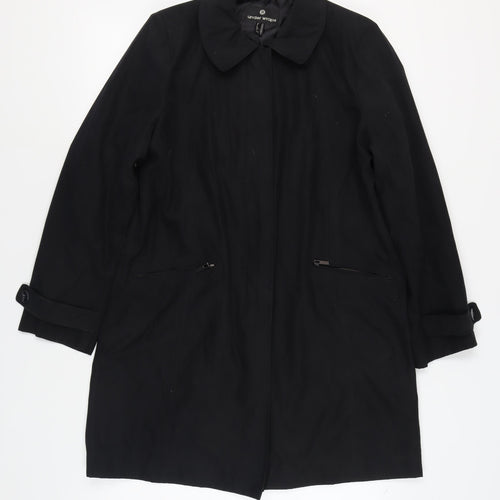 Under Wraps Women's Black Overcoat Size 16