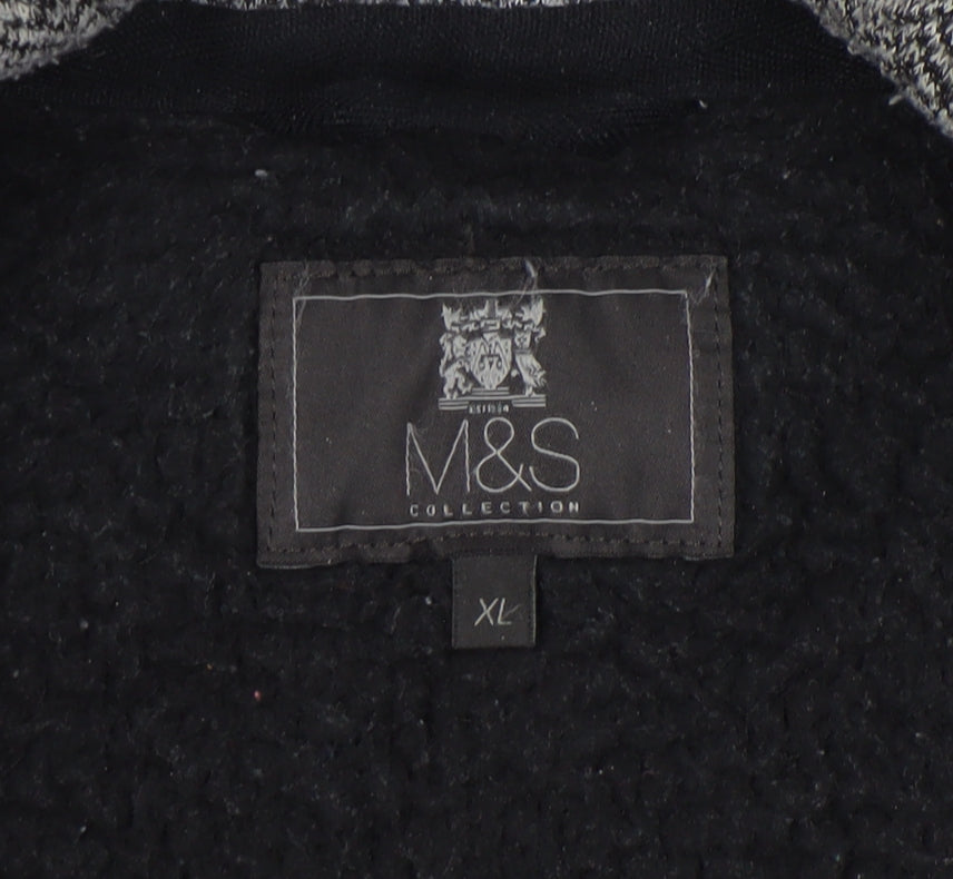 Marks and Spencer Men's Grey XL Herringbone Jacket