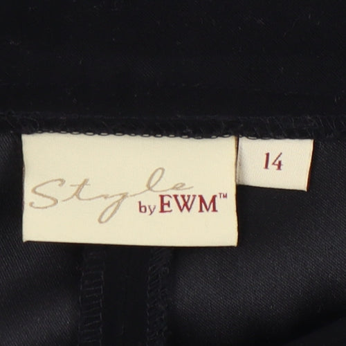 Style by EWM Women's Black Trousers Size 14