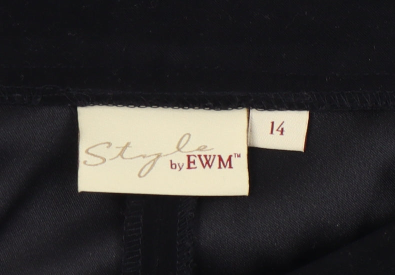 Style by EWM Women's Black Trousers Size 14
