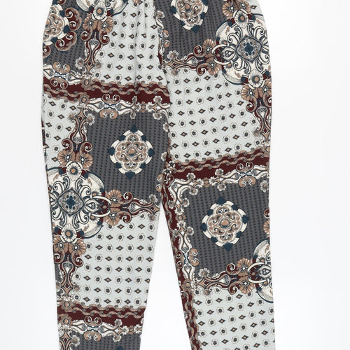 River Island Women's Geometric Tapered Trousers Size 10