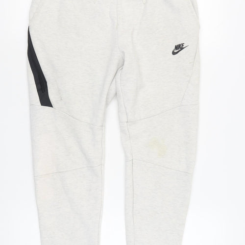 Nike Men’s Grey Jogger Trousers S - Elastic Waist