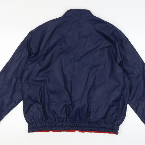 St Michael Women Blue Jacket Size 18 Basic Zip Casual