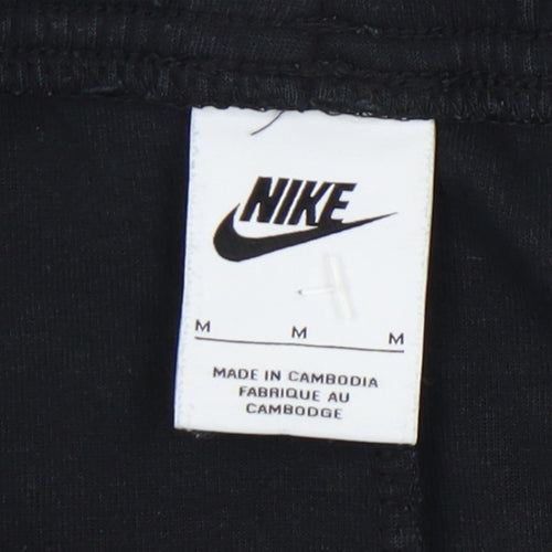 Nike Men's Black Jogger Trousers Size M with Pockets