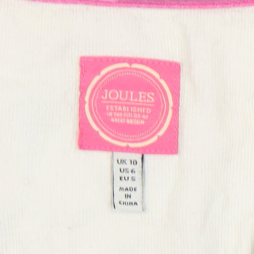Joules Blue Plaid Women's Henley UK 10