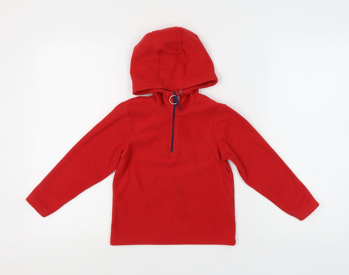 Mountain Warehouse Girls Red Fleece Hoodie 5-6 Years
