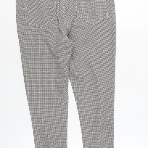 Marks and Spencer Women's Black Check Jeggings, Size 12
