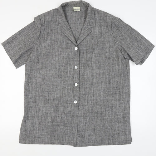Eastex Women's Grey Button-Up Shirt Size 20