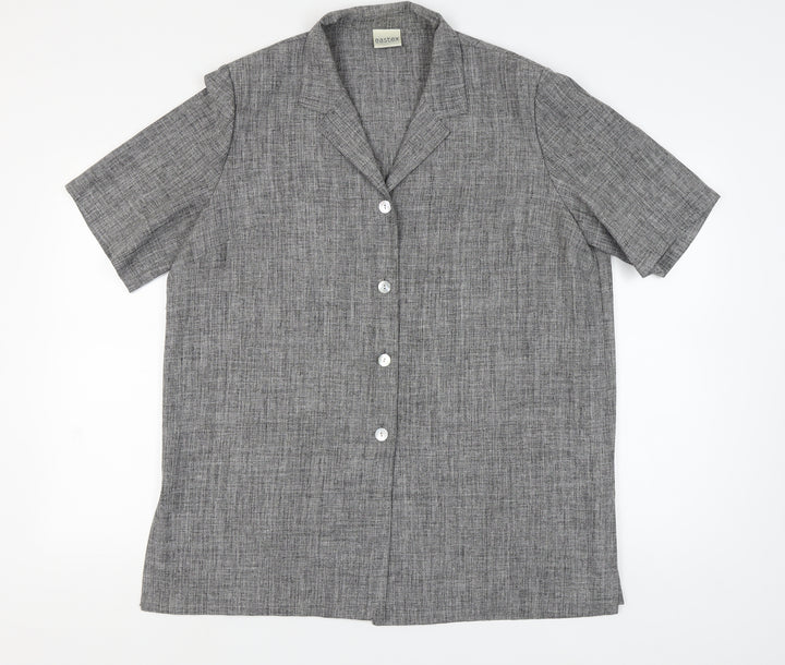 Eastex Women's Grey Button-Up Shirt Size 20