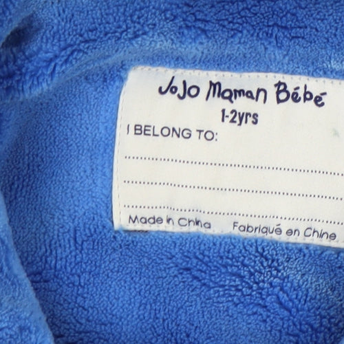 JoJo Maman Bébé Blue Dinosaur Boys Hooded Jacket 12-18 Months