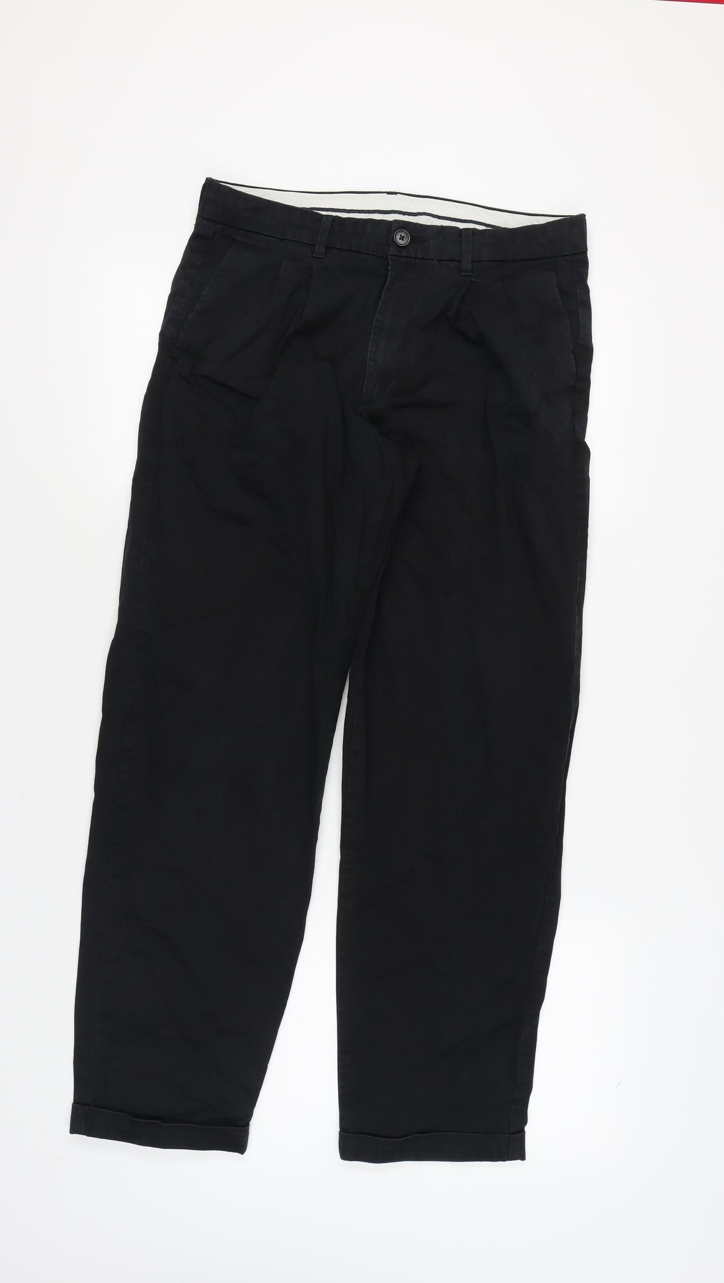 Marks and Spencer Black Men's Trousers, 32 in Waist