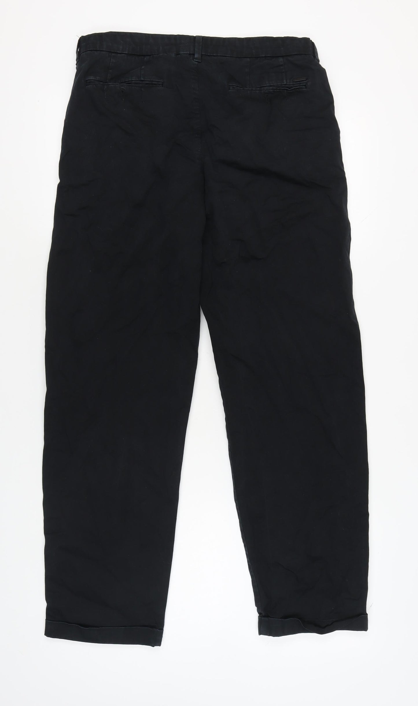 Marks and Spencer Black Men's Trousers, 32 in Waist