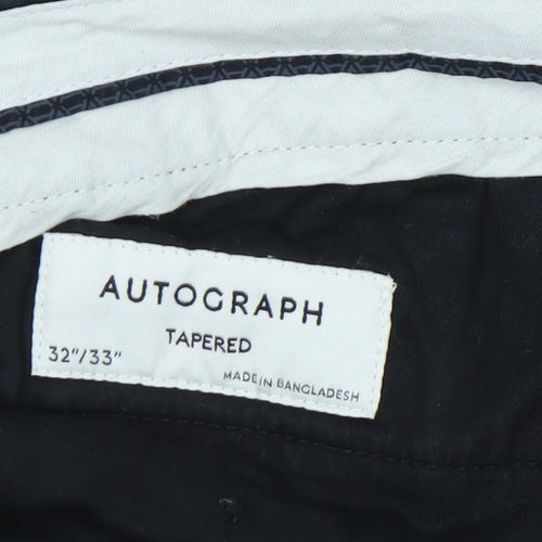 Marks and Spencer Black Men's Trousers, 32 in Waist