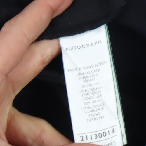 Marks and Spencer Black Men's Trousers, 32 in Waist