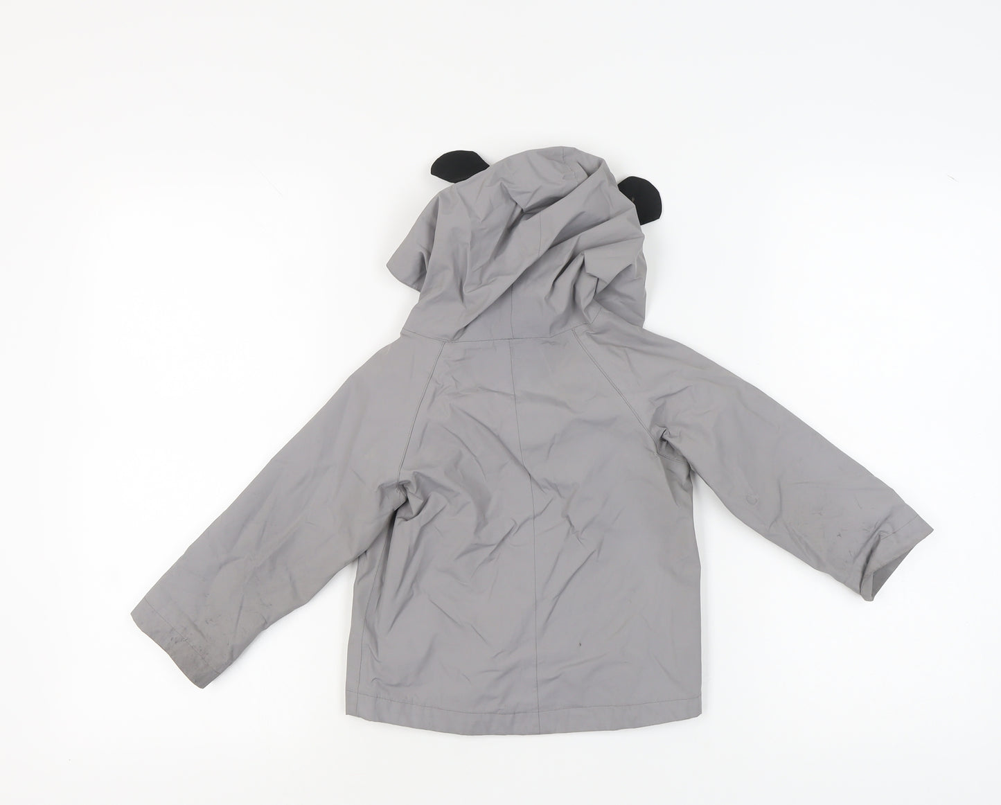 Regatta Boys Grey Hooded Rain Coat 4 Years