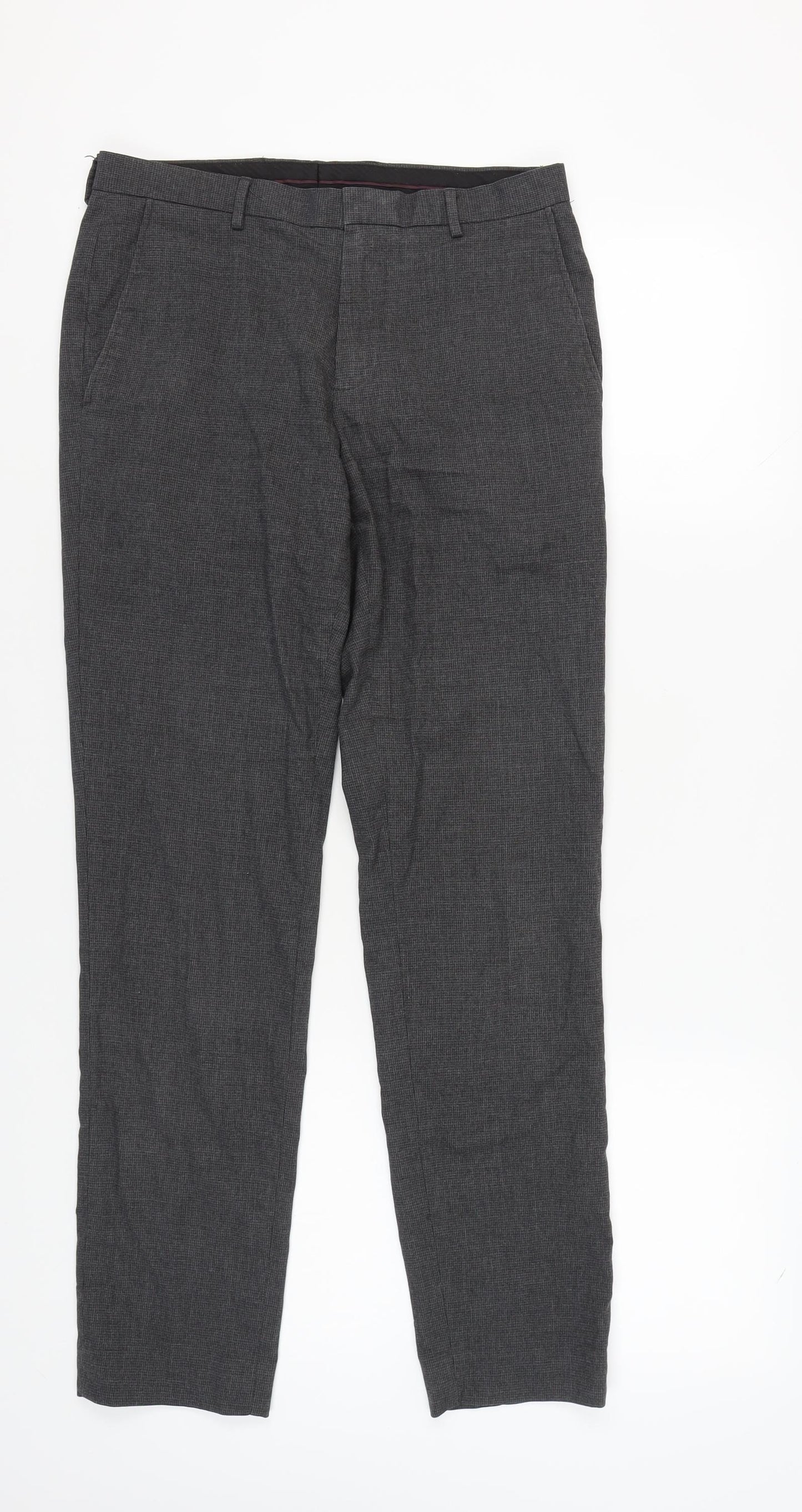 Burton Menswear Grey Skinny Trousers Men 30R