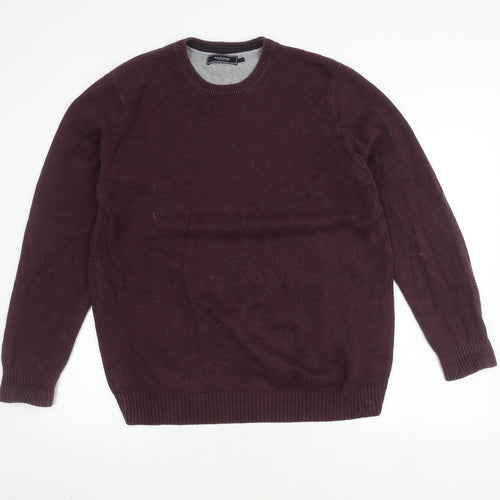 Maine New England Men's Purple Pullover Jumper L