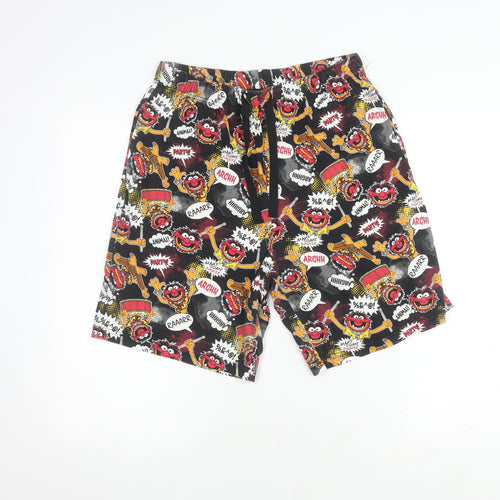Disney Men's M Multicoloured Sleep Shorts, Cartoon Graphic